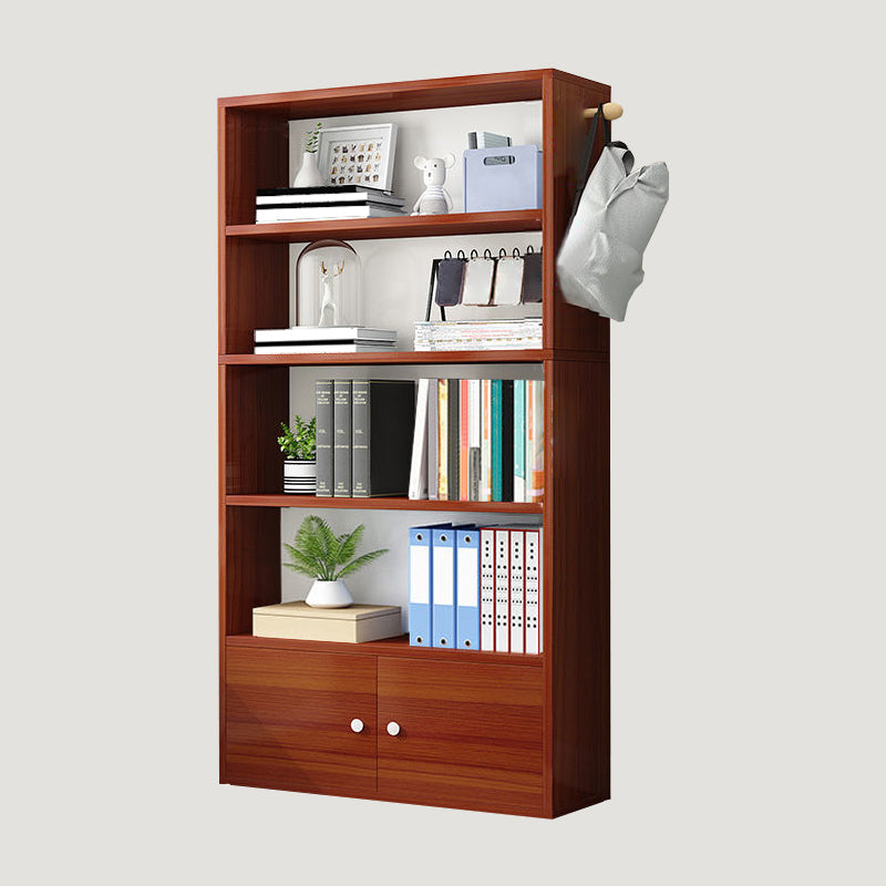 Contemporary Wood Bookshelf Standard Shelf Bookcase for Home Office