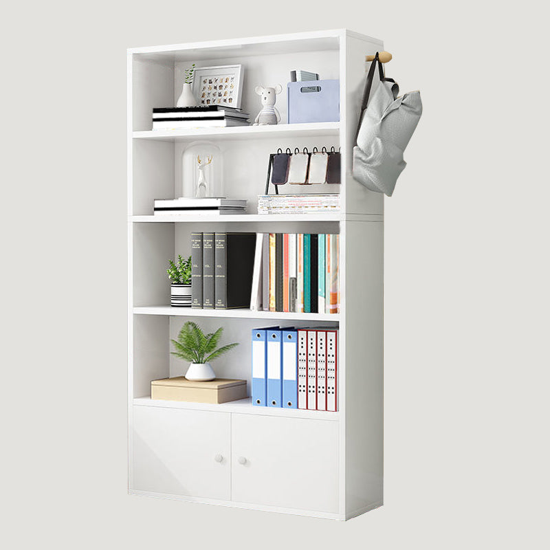 Contemporary Wood Bookshelf Standard Shelf Bookcase for Home Office
