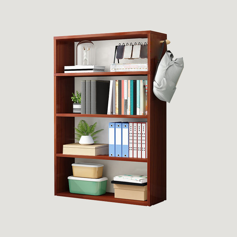 Contemporary Wood Bookshelf Standard Shelf Bookcase for Home Office