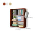 Contemporary Wood Bookshelf Standard Shelf Bookcase for Home Office