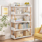 Contemporary Wood Bookcase Etagere Bookshelf for Home Office