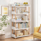 Contemporary Wood Bookcase Etagere Bookshelf for Home Office