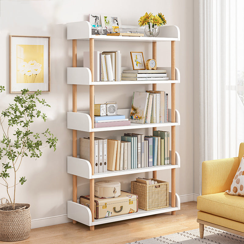 Contemporary Wood Bookcase Etagere Bookshelf for Home Office
