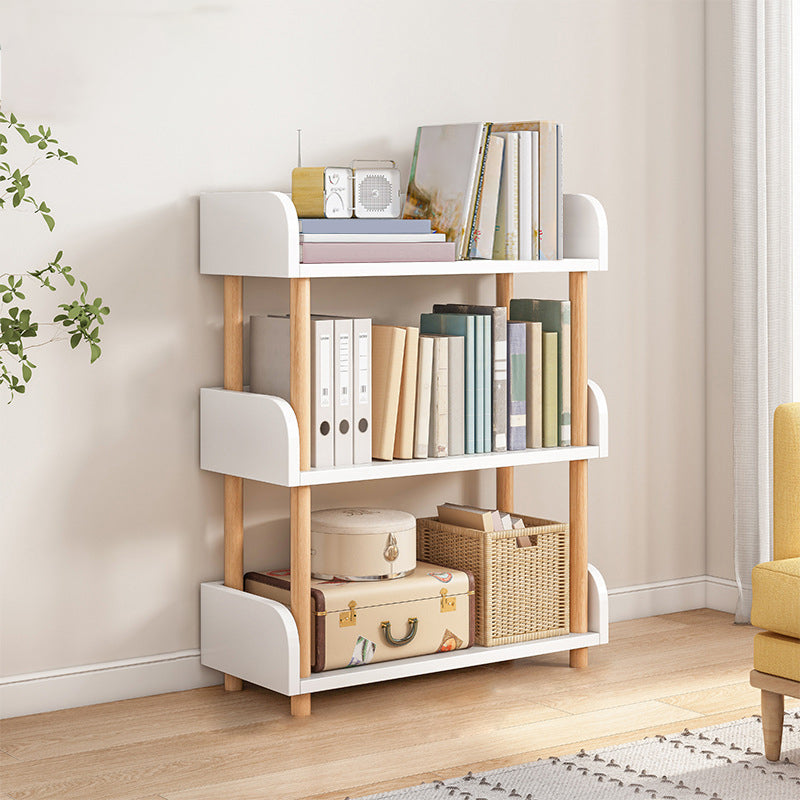 Contemporary Wood Bookcase Etagere Bookshelf for Home Office