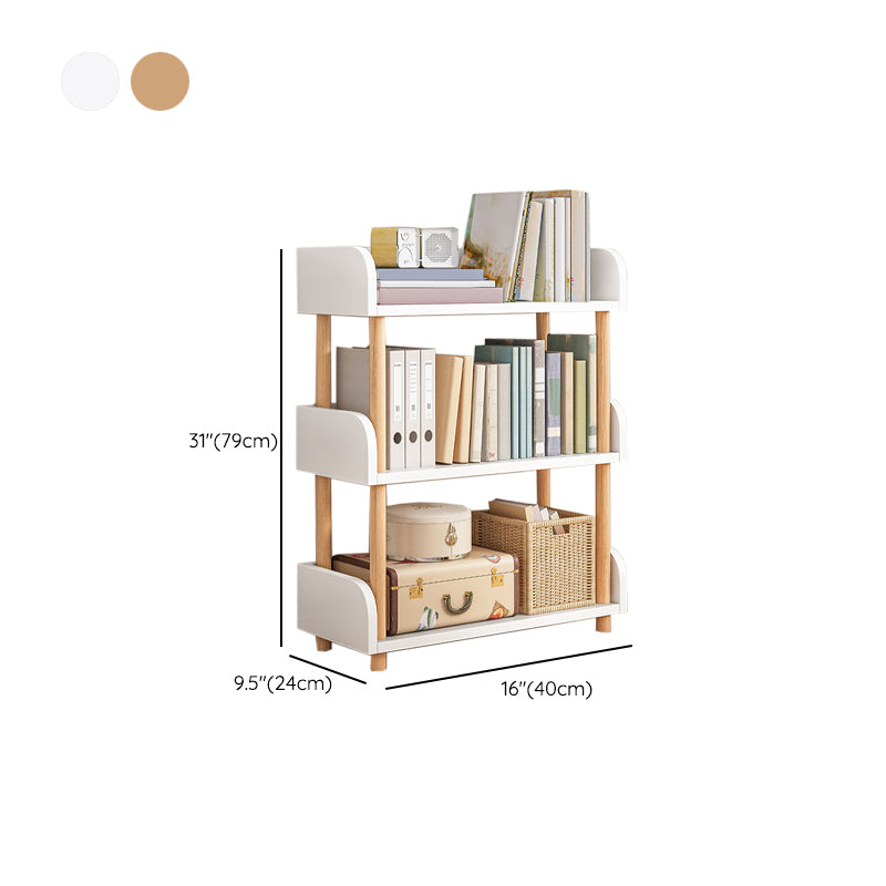 Contemporary Wood Bookcase Etagere Bookshelf for Home Office