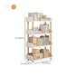 Contemporary Wood Bookcase Etagere Bookshelf for Home Office