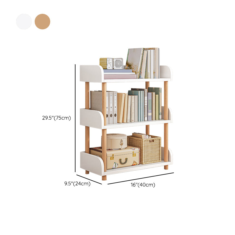 Contemporary Wood Bookcase Etagere Bookshelf for Home Office