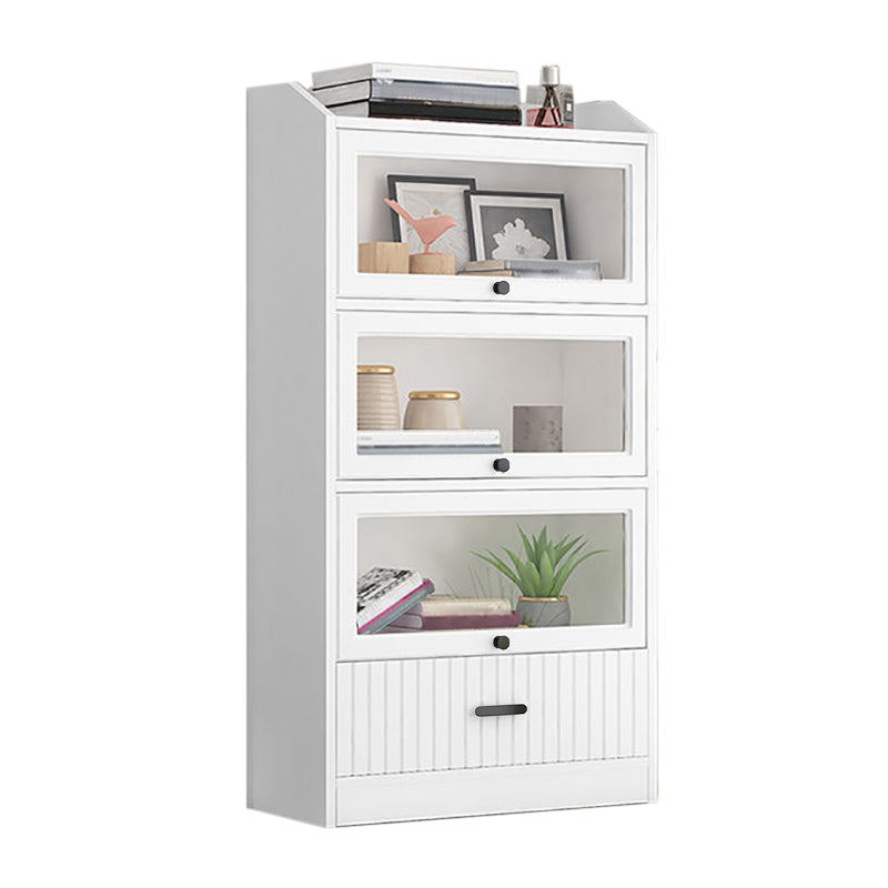 Contemporary Wood Bookshelf Standard Book Shelf for Home Office 11.8" Wide White Clearhalo 'Bookcases' 'furn' 'furn_bookcases' 'Furniture' 'Office Furniture' 6335712