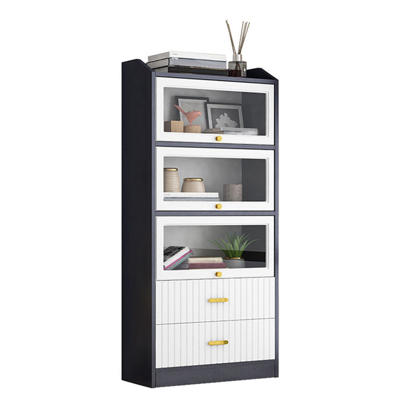 Contemporary Wood Bookshelf Standard Book Shelf for Home Office 11.8" Wide Clearhalo 'Bookcases' 'furn' 'furn_bookcases' 'Furniture' 'Office Furniture' 6335714