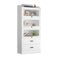 Contemporary Wood Bookshelf Standard Book Shelf for Home Office 11.8" Wide White Clearhalo 'Bookcases' 'furn' 'furn_bookcases' 'Furniture' 'Office Furniture' 6335716