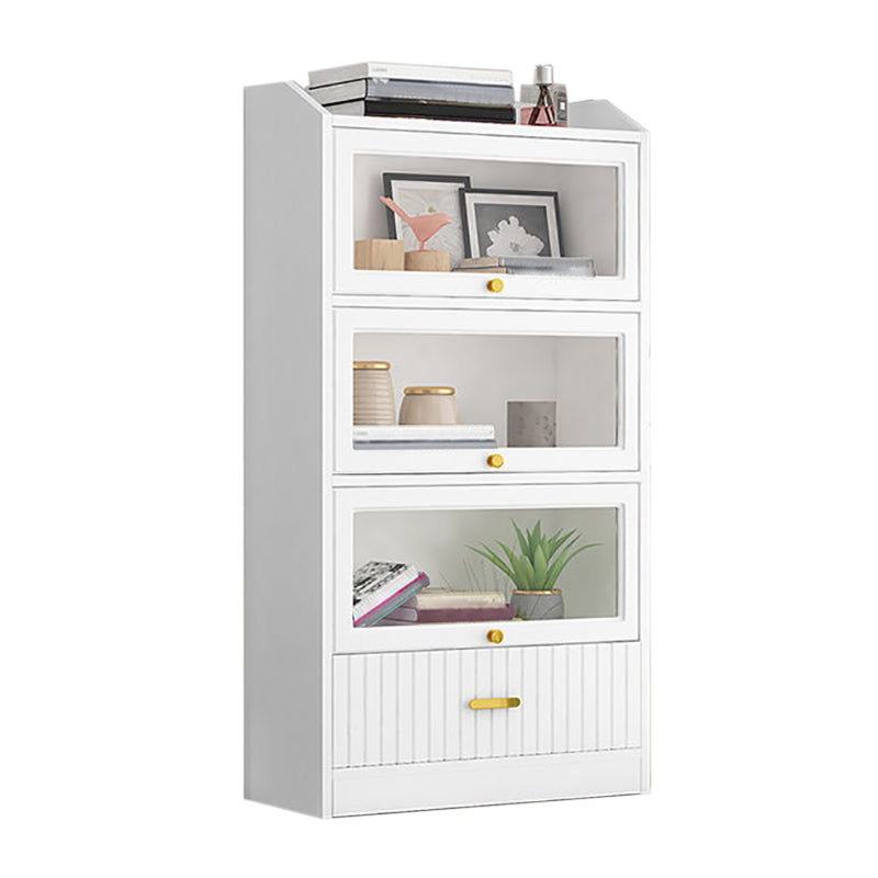 Contemporary Wood Bookshelf Standard Book Shelf for Home Office 11.8" Wide Gloss White Clearhalo 'Bookcases' 'furn' 'furn_bookcases' 'Furniture' 'Office Furniture' 6335720