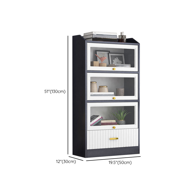 Contemporary Wood Bookshelf Standard Book Shelf for Home Office 11.8" Wide Clearhalo 'Bookcases' 'furn' 'furn_bookcases' 'Furniture' 'Office Furniture' 6335739