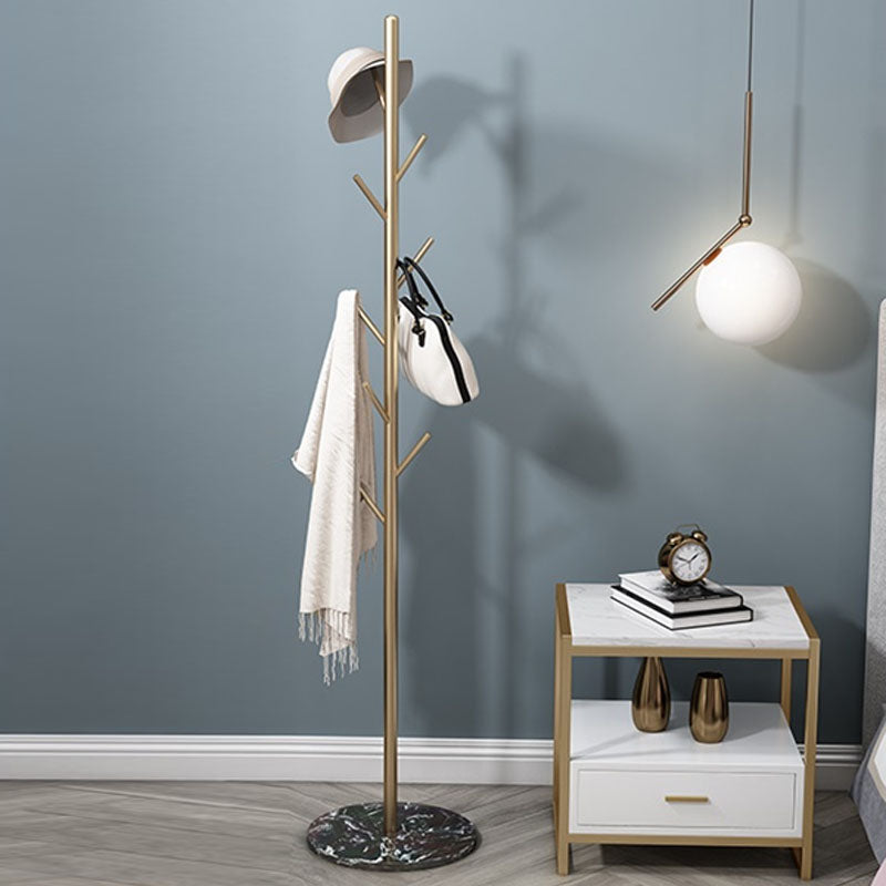 Moderno Hall Stand Metal Freing Standing With Hooks Entry Hall Árbol