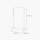 Appendiabiti a piedi largo 16 pollici moderno albero di ferro bianco moderno