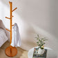 70"/69" Tall Hall Stand, Scandinavian Solid Wood Entry Hall Tree with Hook