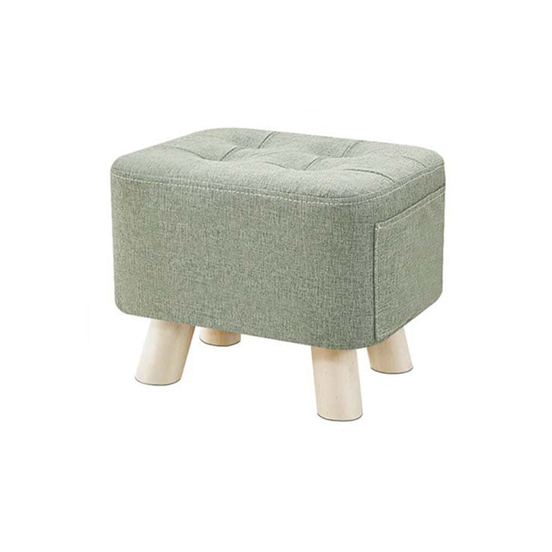 Modern Rectangle Standard Scratch Resistant Pure Color Standard for Living Room Navy 1 Piece Clearhalo 'furn' 'furn_ottomans_poufs' 'Furniture' 'Living Room Furniture' 'Ottomans & Poufs' 'ottomans_poufs' 6335965