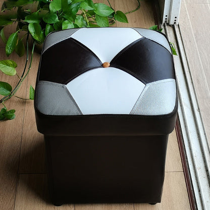 Black Water Resistant Pouf Color Piece Square Pouf for Home Decor Black 1 Piece Clearhalo 'furn' 'furn_ottomans_poufs' 'Furniture' 'Living Room Furniture' 'Ottomans & Poufs' 'ottomans_poufs' 6336032