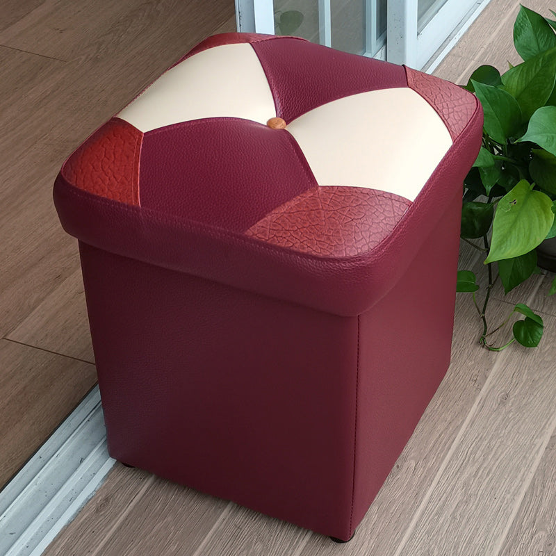 Black Water Resistant Pouf Color Piece Square Pouf for Home Decor Clearhalo 'furn' 'furn_ottomans_poufs' 'Furniture' 'Living Room Furniture' 'Ottomans & Poufs' 'ottomans_poufs' 6336033