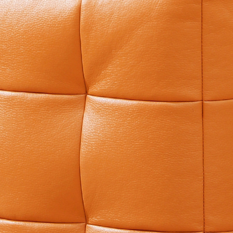 Contemporary Pouf Ottoman Genuine Leather Upholstered Tufted Square Ottoman Clearhalo 'furn' 'furn_ottomans_poufs' 'Furniture' 'Living Room Furniture' 'Ottomans & Poufs' 'ottomans_poufs' 6336048