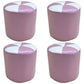 Purple Modern Round Pouf Stain Resistant Color Piece Pouf for Living Room Pink 4 Piece Set Clearhalo 'furn' 'furn_ottomans_poufs' 'Furniture' 'Living Room Furniture' 'Ottomans & Poufs' 'ottomans_poufs' 6336070