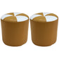 Purple Modern Round Pouf Stain Resistant Color Piece Pouf for Living Room Lemon Yellow 2 Piece Set Clearhalo 'furn' 'furn_ottomans_poufs' 'Furniture' 'Living Room Furniture' 'Ottomans & Poufs' 'ottomans_poufs' 6336071
