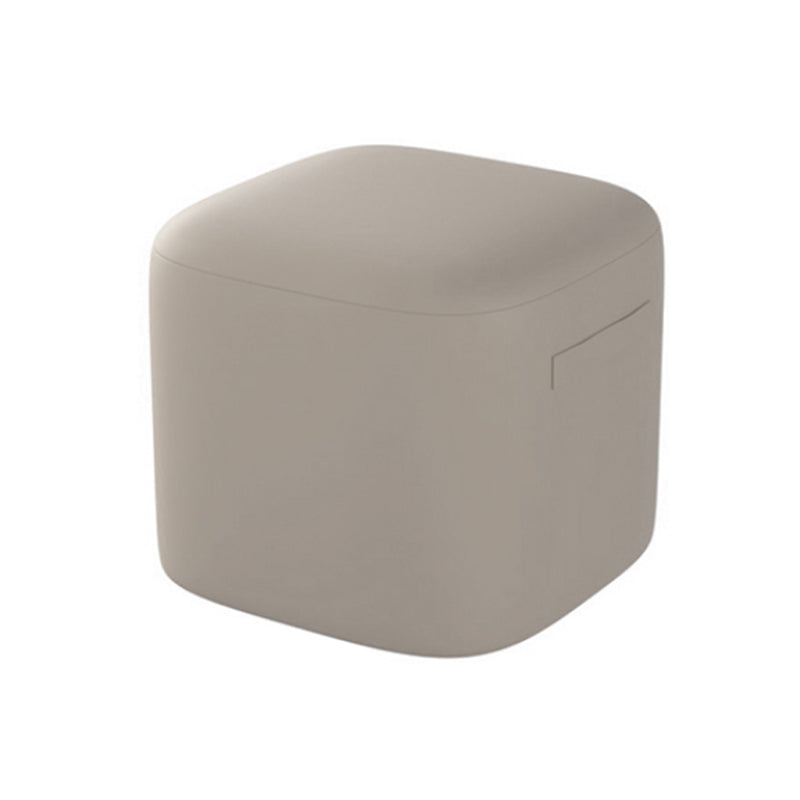 Orange Modern Pouf Square Stain Resistant Pouf for Home Decor Cream Gray 1 Piece Clearhalo 'furn' 'furn_ottomans_poufs' 'Furniture' 'Living Room Furniture' 'Ottomans & Poufs' 'ottomans_poufs' 6336083
