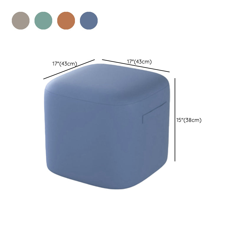 Orange Modern Pouf Square Stain Resistant Pouf for Home Decor Clearhalo 'furn' 'furn_ottomans_poufs' 'Furniture' 'Living Room Furniture' 'Ottomans & Poufs' 'ottomans_poufs' 6336100