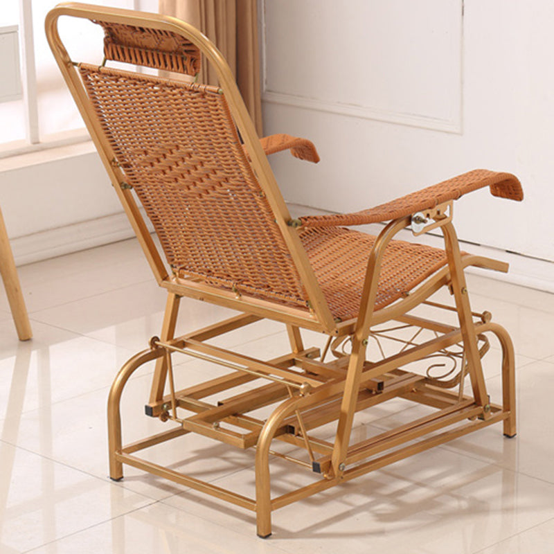 Rocker moderne en osier tissé Rope pliable et fauteuil inclinable résistant aux intempéries