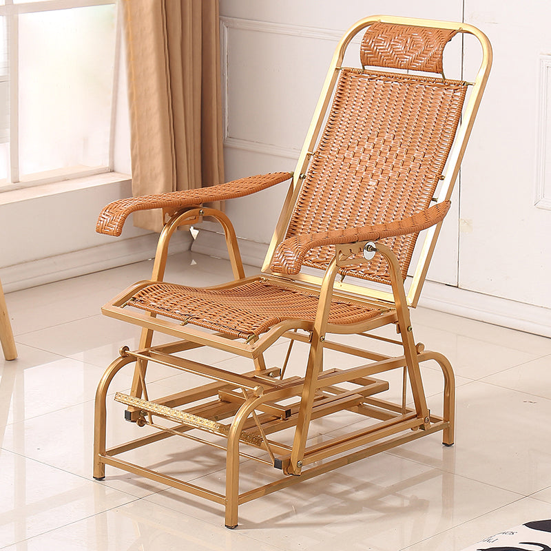 Rocker moderne en osier tissé Rope pliable et fauteuil inclinable résistant aux intempéries