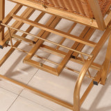 Rocker moderne en osier tissé Rope pliable et fauteuil inclinable résistant aux intempéries