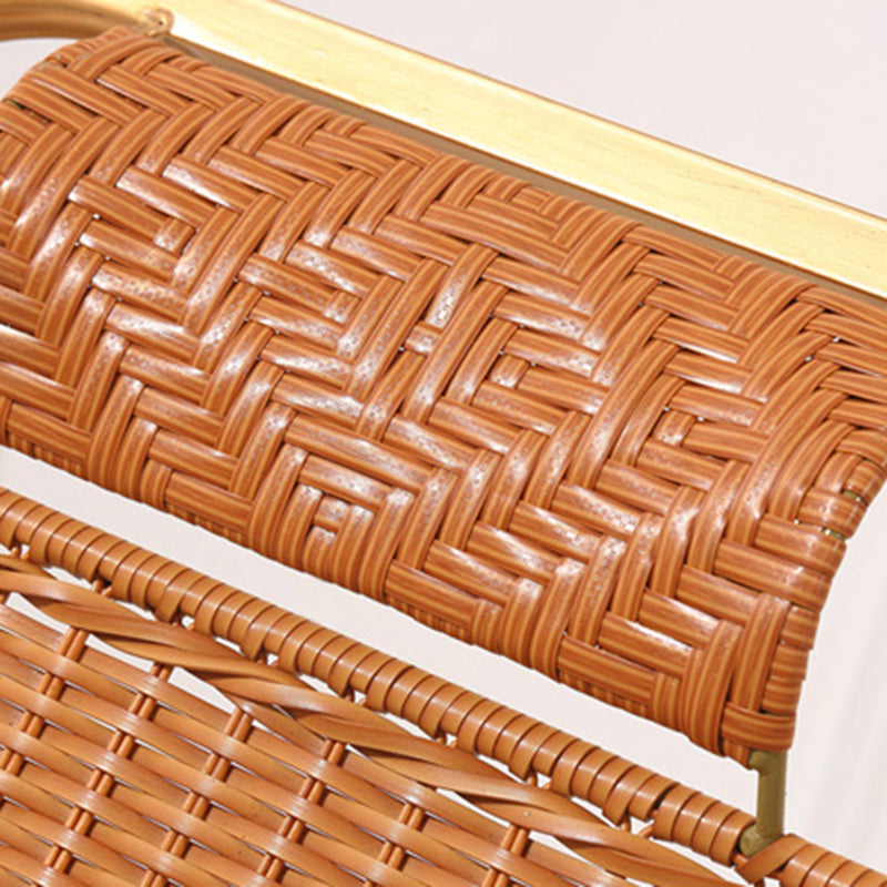 Rocker moderne en osier tissé Rope pliable et fauteuil inclinable résistant aux intempéries