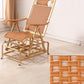 Rocker moderne en osier tissé Rope pliable et fauteuil inclinable résistant aux intempéries