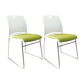 Contemporary Armless Guest Chair Mid Back Plastic Conference Chair 2 Piece Set White Clearhalo 'furn' 'furn_office_chair' 'Furniture' 'Office Chairs' 'Office Furniture' 'office_chair' 6336184