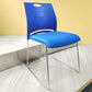 Contemporary Armless Guest Chair Mid Back Plastic Conference Chair 1 Piece Blue Clearhalo 'furn' 'furn_office_chair' 'Furniture' 'Office Chairs' 'Office Furniture' 'office_chair' 6336187