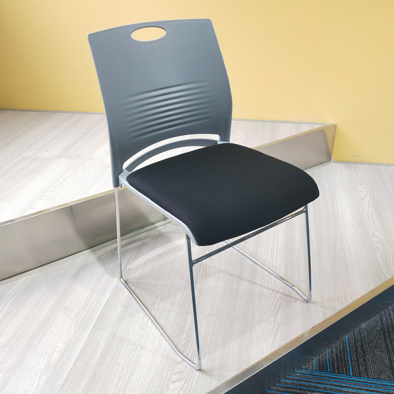Contemporary Armless Guest Chair Mid Back Plastic Conference Chair 1 Piece Gray Clearhalo 'furn' 'furn_office_chair' 'Furniture' 'Office Chairs' 'Office Furniture' 'office_chair' 6336189