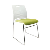 Sedia ospite senza braccio contemporanea sedia conferenze in plastica a metà schiena