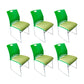 Contemporary Armless Guest Chair Mid Back Plastic Conference Chair 6 Piece Set Green Clearhalo 'furn' 'furn_office_chair' 'Furniture' 'Office Chairs' 'Office Furniture' 'office_chair' 6336198
