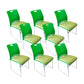 Contemporary Armless Guest Chair Mid Back Plastic Conference Chair 8 Piece Set Green Clearhalo 'furn' 'furn_office_chair' 'Furniture' 'Office Chairs' 'Office Furniture' 'office_chair' 6336199
