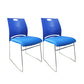 Contemporary Armless Guest Chair Mid Back Plastic Conference Chair 2 Piece Set Blue Clearhalo 'furn' 'furn_office_chair' 'Furniture' 'Office Chairs' 'Office Furniture' 'office_chair' 6336213