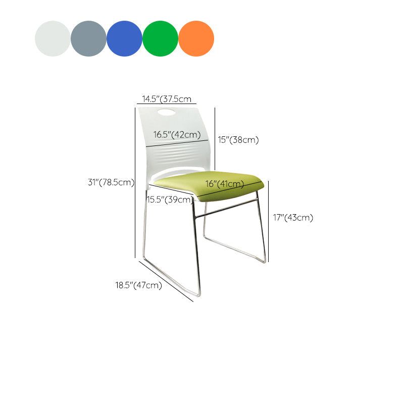 Contemporary Armless Guest Chair Mid Back Plastic Conference Chair Clearhalo 'furn' 'furn_office_chair' 'Furniture' 'Office Chairs' 'Office Furniture' 'office_chair' 6336217