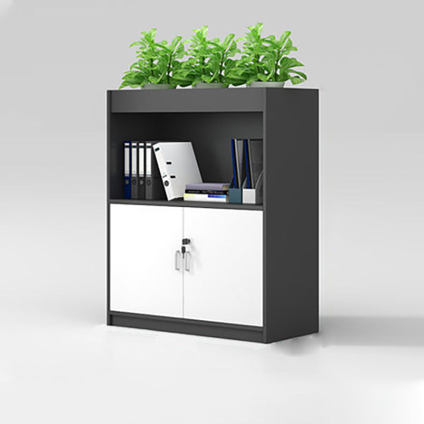 Archivo de madera de estantes de almacenamiento de estilo nórdico bloqueo de archivos verticales