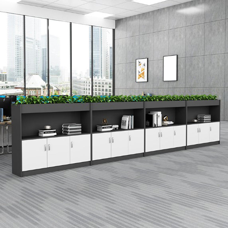 Archivo de madera de estantes de almacenamiento de estilo nórdico bloqueo de archivos verticales