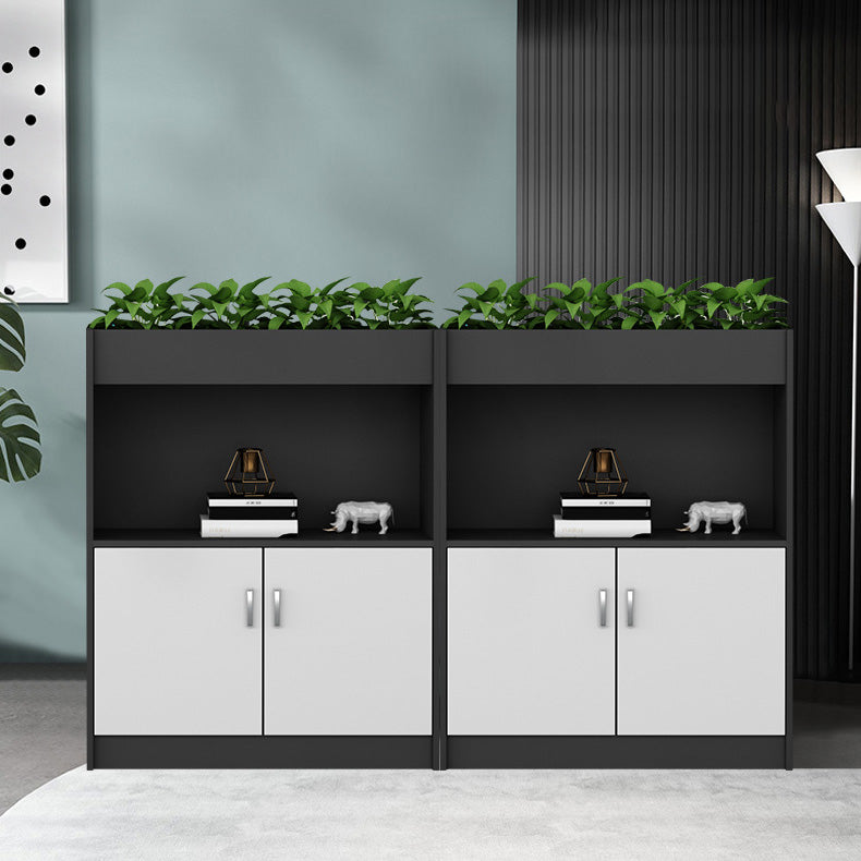 Archivo de madera de estantes de almacenamiento de estilo nórdico bloqueo de archivos verticales