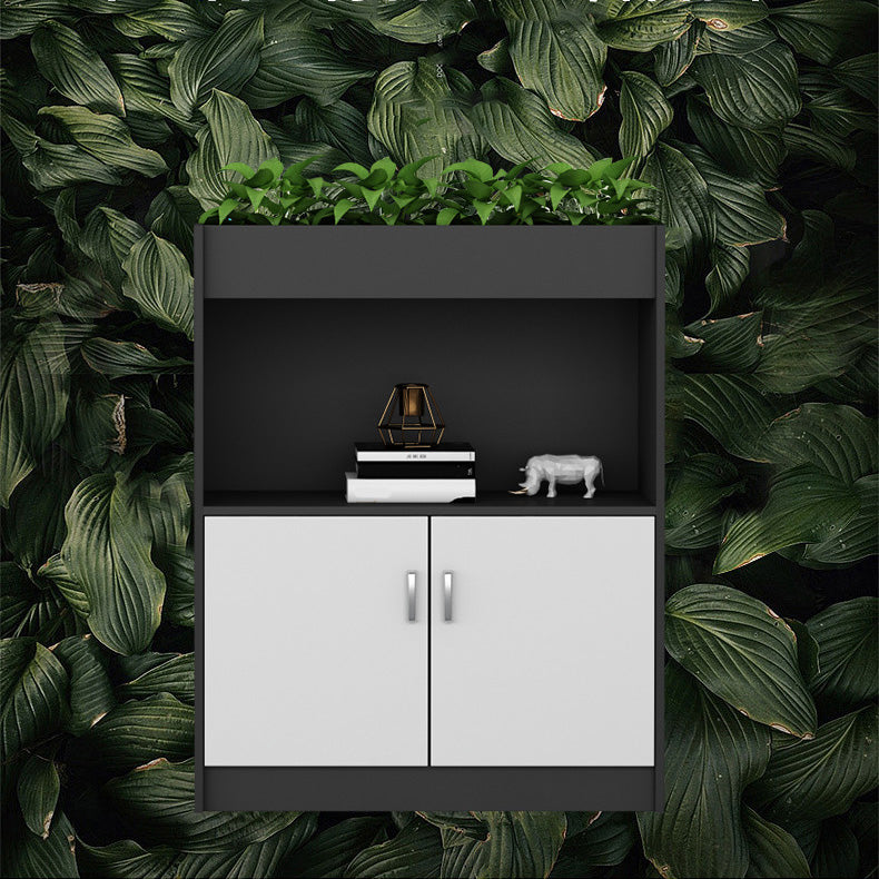 Archivo de madera de estantes de almacenamiento de estilo nórdico bloqueo de archivos verticales