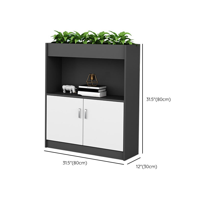 Archivo de madera de estantes de almacenamiento de estilo nórdico bloqueo de archivos verticales