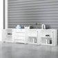Nordic Style Wood Filing Cabinet White File Cabinet for Home Office