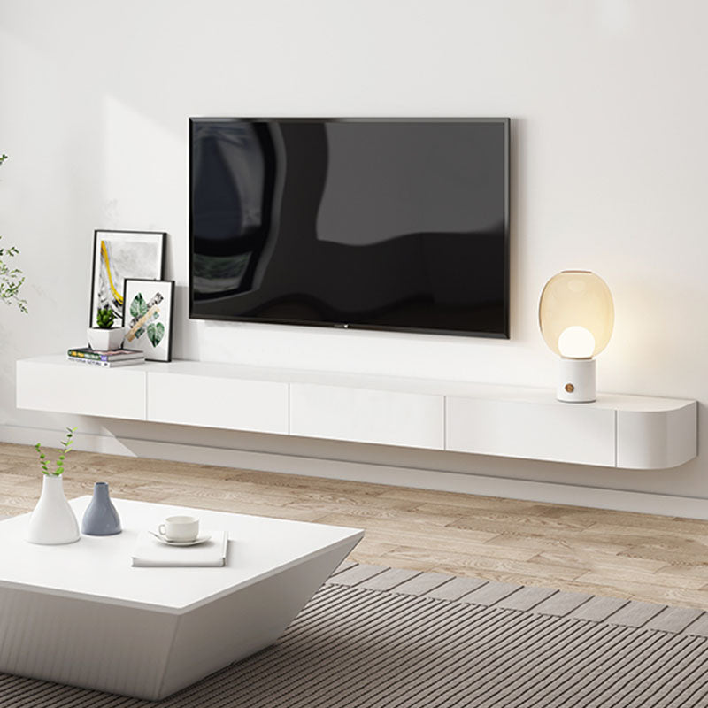 Modern TV Stand - Floating Mount TV Console in Black/ White/ Gray Clearhalo 'furn' 'furn_tv_stands_entertainment_centers' 'Furniture' 'Living Room Furniture' 'TV Stands & Entertainment Centers' 'TV Stands & Media Storage Furniture' 'tv_stands_entertainment_centers' 6336589