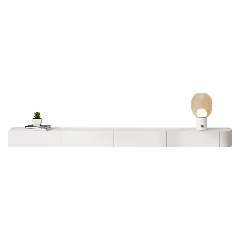 Modern TV Stand - Floating Mount TV Console in Black/ White/ Gray Clearhalo 'furn' 'furn_tv_stands_entertainment_centers' 'Furniture' 'Living Room Furniture' 'TV Stands & Entertainment Centers' 'TV Stands & Media Storage Furniture' 'tv_stands_entertainment_centers' 6336590
