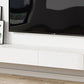 Modern TV Stand - Floating Mount TV Console in Black/ White/ Gray Clearhalo 'furn' 'furn_tv_stands_entertainment_centers' 'Furniture' 'Living Room Furniture' 'TV Stands & Entertainment Centers' 'TV Stands & Media Storage Furniture' 'tv_stands_entertainment_centers' 6336593