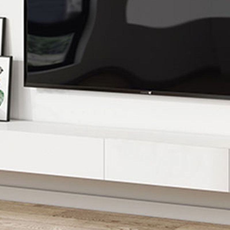 Modern TV Stand - Floating Mount TV Console in Black/ White/ Gray Clearhalo 'furn' 'furn_tv_stands_entertainment_centers' 'Furniture' 'Living Room Furniture' 'TV Stands & Entertainment Centers' 'TV Stands & Media Storage Furniture' 'tv_stands_entertainment_centers' 6336593